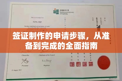 建平签证制作的申请步骤，从准备到完成的全面指南