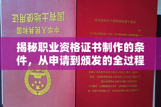 建平揭秘职业资格证书制作的条件，从申请到颁发的全过程