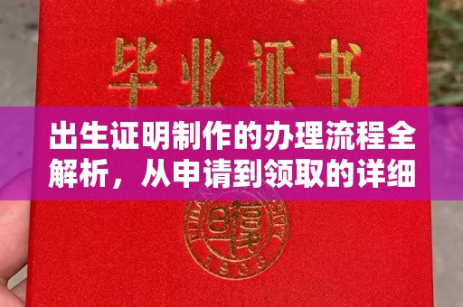 建平出生证明制作的办理流程全解析，从申请到领取的详细指南