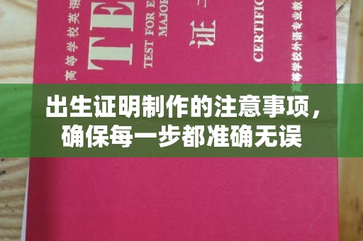建平出生证明制作的注意事项，确保每一步都准确无误