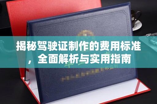 建平揭秘驾驶证制作的费用标准，全面解析与实用指南