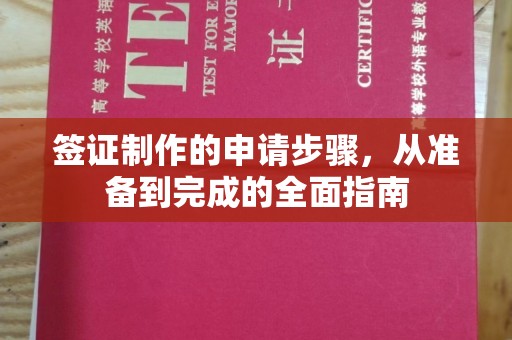 建平签证制作的申请步骤，从准备到完成的全面指南